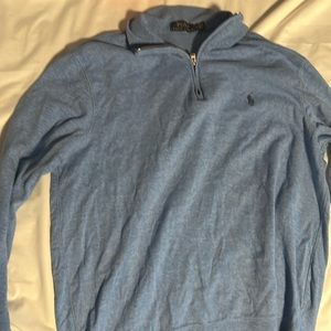 Men's Estate-Rib Cotton Quarter-Zip Pullover